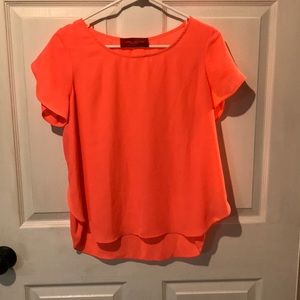 Hot pink/coral dress tee